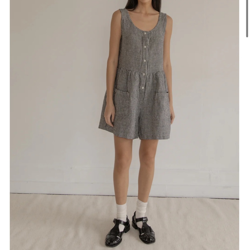gillian stevens DOTTIE linen romper SOLD OUT
